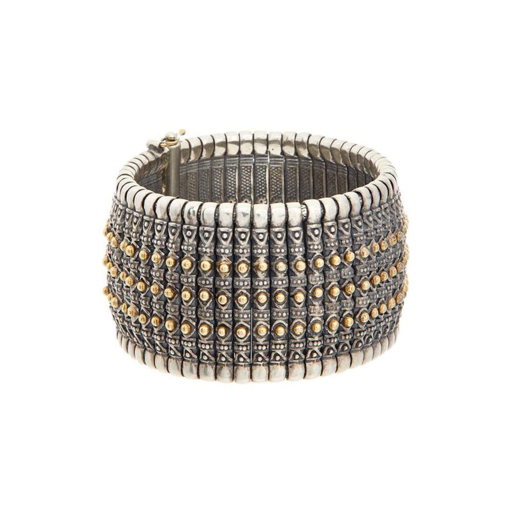 Konstantino Hera Silver & 18K Ruby Cuff Bracelet